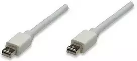 StarTech Manhattan 324557 „DisplayPort“ kabelis 1 m Mini DisplayPort Balta