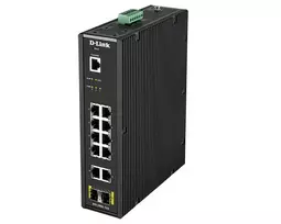 Šakotuvas D-LINK 12 Port L2 Industrial Smart Managed Switch su 10 x 1GBaseTX jungtys ir 2 x SFP jungtys