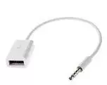 USB adapteris MicroConnect USB - lizdas 3,5 mm Baltas (AUDUSBFW)