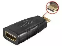 AV adapteris MicroConnect HDMI mini - HDMI juodas (HDM19F19MC)