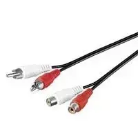 MicroConnect kabelis RCA (Cinch) x2 - RCA (Cinch) x2 5m juodas (AUDCH5)