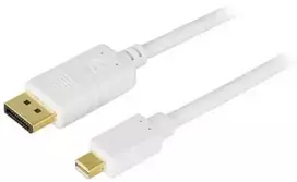 Kabelis Deltaco DisplayPort Mini – DisplayPort 3m baltas (DELTACO DP-1130 – DisplayPort kabelis –)