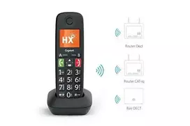 Siemens DECT E290HX telefonas juodas