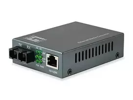 Level One Carruzzo LevelOne FVT-1106 tinklo medijos keitiklis 100Mbit/ai 1550 nm Vienas režimas Juoda