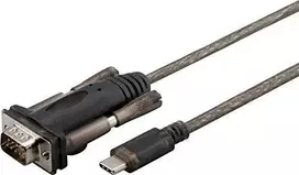 USB kabelis MicroConnect USB-C - D-Sub (VGA) 1 m Juodas (USB3.1CRS232)