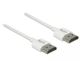 Delock HDMI – HDMI kabelis 0,5 m baltas (85121)