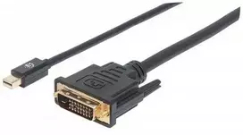 Kabelis Manhattan DisplayPort Mini - DVI-D 1.8m juoda (152150)
