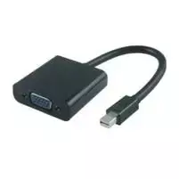 AV adapteris MicroConnect Rodyti Uostas mini - D-Sub (VGA) juoda (MDPVGA2B)