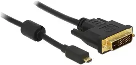Sonstige Delock Cable Micro HDMI D kištukas > DVI 24+1 kištukas 2 m