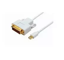 Kabelis MicroConnect DisplayPort Mini – DVI-D 1m balta (MDPDVI1)