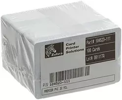 Zebra baltos PVC kortelės 500 vnt