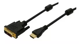 Kabelis LogiLink HDMI - DVI- D 3m juoda (CH0013)