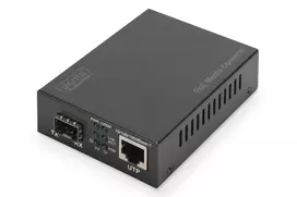 DIGITUS Gigabit Ethernet PoE+ Media Converter, SFP | Digitus