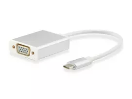Equip USB įranga USB-C – VGA adapteris baltas (133451)
