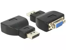 AV adapteris Delock Rodyti Uostas - D- Sub (VGA) juoda (65567)