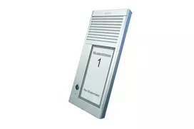 „Agfeo AGFEO DoorSpeak AV“ signalo perdavimo sistema, 1 plokščias aliuminio korpusas, 22 mm, AP analoginis TFE, 1 durų skambučio mygtukas, apsaugos klasė IP 33, su pašvietimu durų skambučio plokštelė
