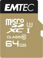 Emtec „Speedin Pro Micro SDXC“ 64GB 10 klasės UHS-I/U3 A1 V30 kortelė (ECMSDM64GXC10SP)