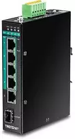 Šakotuvas Carruzzo Trendnet TI-PG541i Valdomas L2+ Gigabit Ethernet (10/100/1000) Maitinimas per Eternetą (PoE) Juoda