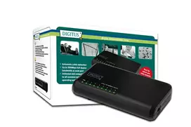 Šakotuvas DIGITUS Fast Ethernet Office Switch, 8 Port, Compact, Plastic, DN-50022