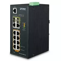 Šakotuvas PLANET IGS-4215-8P2T2S tinklo komutatorius Valdomas L2/L4 gigabito Ethernet (10/100/1000) Maitinimas per Ethernet (PoE) Mėlyna, Sidabrinis