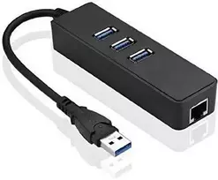 HUB USB MicroConnect 1x RJ-45 + 3x USB-A 3.0 (MC-USB3.0HUBWETH)
