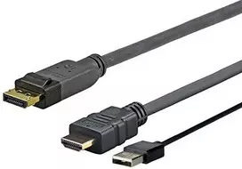 USB kabelis VivoLink Pro HDMI + USB iki DP 1 matuoklis - PROHDMUSBDP1