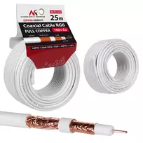 MACLEAN MCTV-470 Maclean MCTV-470 kabelis, vėliavėlės kabelis RG6 25M 1.02CU+4.8FPE+CU/P+32*0.12CU+6.8PVC