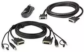 Przełącznik Aten ATEN 2L-7D02UDX3 KVM kabelių rinkinys, USB DVI-D Dual-Link Dual Ekranas Secure KVM, 1,8 m
