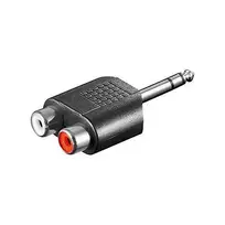MicroConnect Adapteris audio 2x RCA - Jack 6,35mm STEREO Goobay