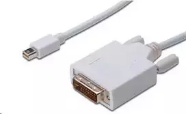 Kabelis PremiumCord Rodyti Port Mini - DVI- D 2m balta (kportaddk02- 02)