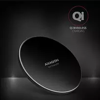 AXAGON WDC-P10T belaidžio įkrovimo stotelė su greito įkrovimo funkcija, Qi 5 / 7.5 / 10W, mikro USB