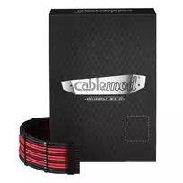 CableMod C-Series PRO ModMesh Cable Kit for RMi/RMx/RM (Juodas Label) – juodos spalvos/raudonos spalvos