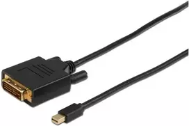 MicroConnect DisplayPort Mini – DVI-D kabelis 2m juodas (MDPDVI2B)