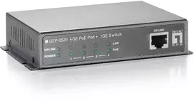 Level One Carruzzo LevelOne GEP-0520 tinklo komutatorius Gigabit Ethernet (10/100/1000) Maitinimas per Eternetą (PoE) Juoda