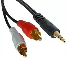 Garso Kabelis - LINDY Premium Garso Kabelis 2 x Phono, 2 x RCA, 3.5 mm Stereo, 1 m, Juodas