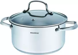 Puodas Puodas su dangčiu, plieno, 20 cm skersmens, 3,3 l, Klausberg