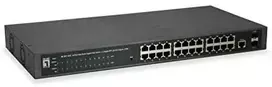Šakotuvas Level One Carruzzo LevelOne GEP-2652 tinklo komutatorius Valdomas L2 Gigabit Ethernet (10/100/1000) Maitinimas per Eternetą (PoE) Pilka