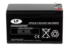 LANDPORT LFP12.8-7.5 12.8V 7.5Ah 96Wh Lithium Ion gilaus iškrovimo akumuliatorius