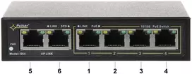Šakotuvas SWITCH POE S-64 4 PRIEVADŲ PULSAR