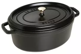 STAUB kepimo indas Oval Cocotte, 33 cm, Juodas