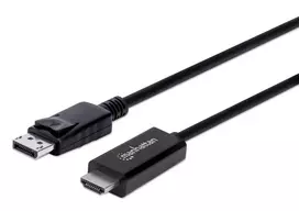 Manhattan 153201 vaizdo kabelio adapteris 1,8 m DisplayPort HDMI Juoda