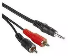 Premiumcord Kabelis Goobay Jack 3,5 mm - RCA (Cinch) x2 3m juoda (50196)