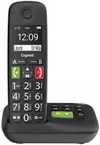 Gigaset E290A didelio mygtuko belaidis telefonas su atsakikliu - juodas