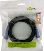 Kabelis HDMI 2.0 Goobay Premium 4K 60Hz 0.5m