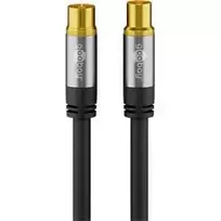 Goobay goobay TV antena cable 135dB juodas 2m -4x shielded