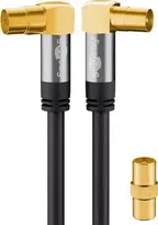 Goobay antenos kabelis 2m sidabrinis (70461)