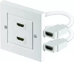 Goobay Paviršiaus lizdas 2x HDMI (51723)