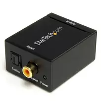 AV adapteris StarTech Toslink - RCA (Cinch) juodas (SPDIF2AA)