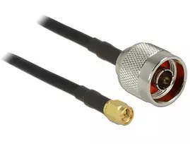 Delock Antennenkabel N Stecker > SMA Stecker CFD200 10 m low loss