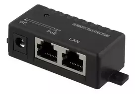 DELTACO PoE Gigabit Injector for PoE / PoE +, 10/100 / 1000Mbps, 48W, Juodas / POE-109